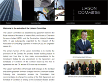 Tablet Screenshot of liaisoncommittee.ie